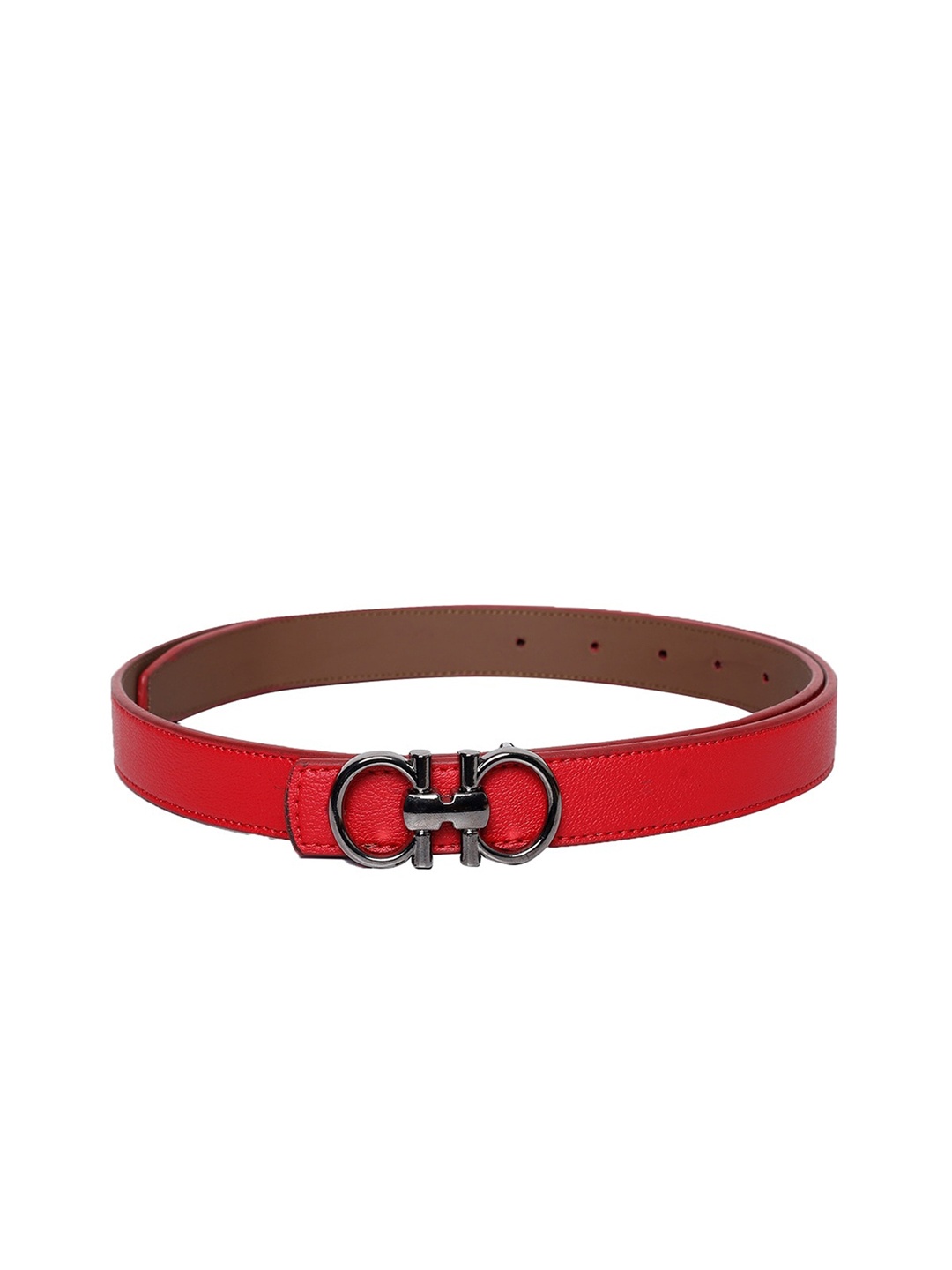 

thickskin Girls Red Textured PU Belt