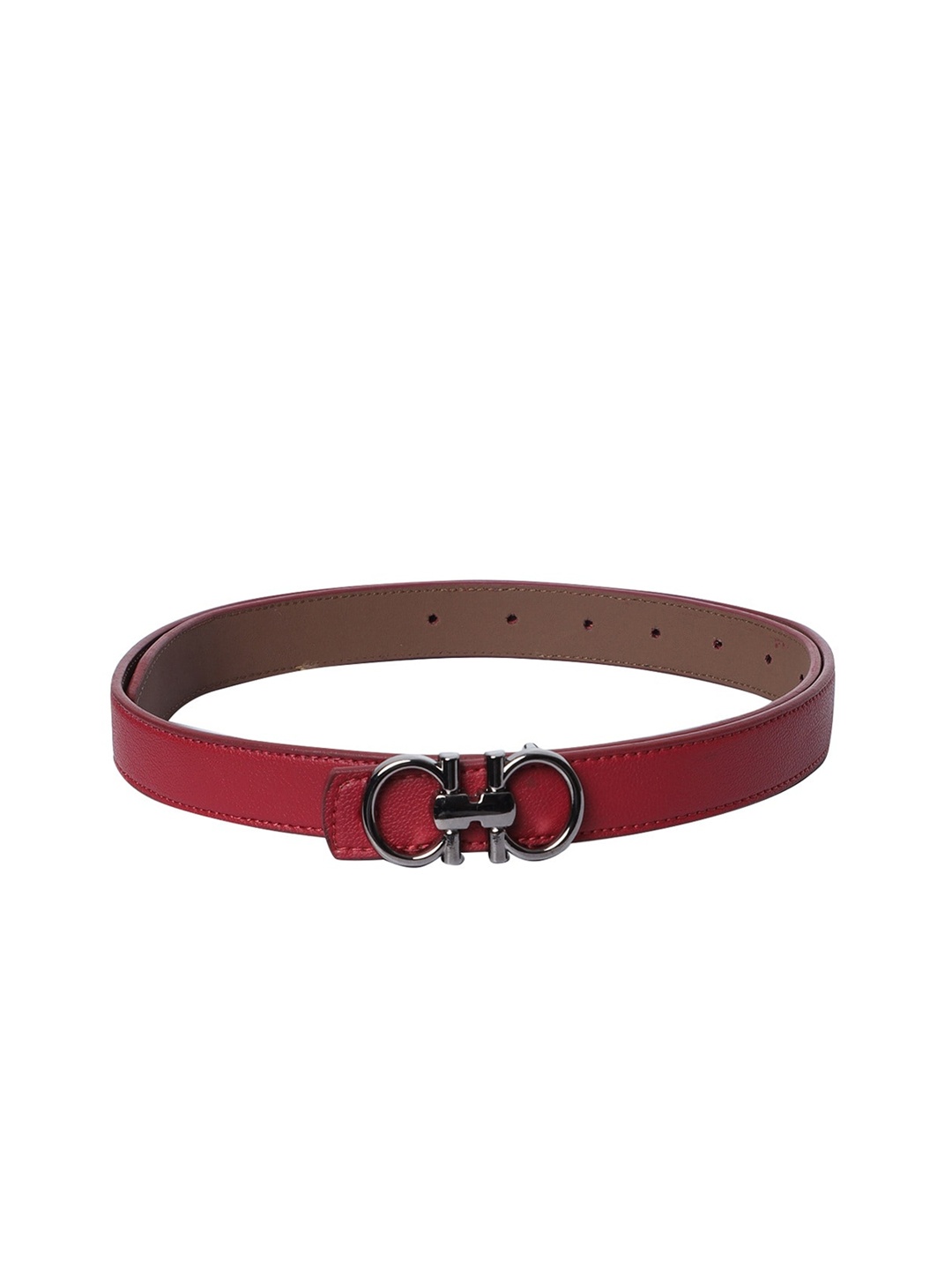 

thickskin Girls Red Textured PU Belt