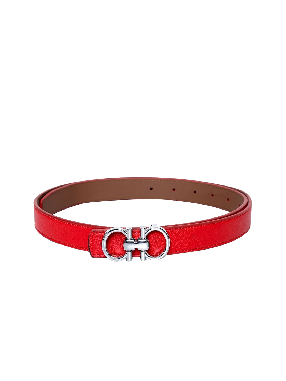 

thickskin Girls Red Textured PU Belt