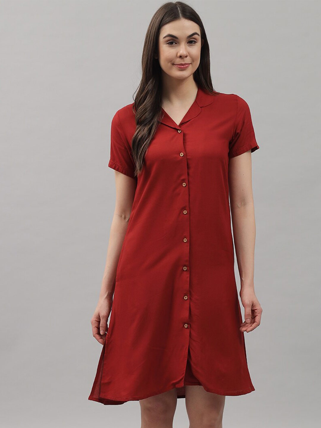 

Shararat Maroon Nightdress