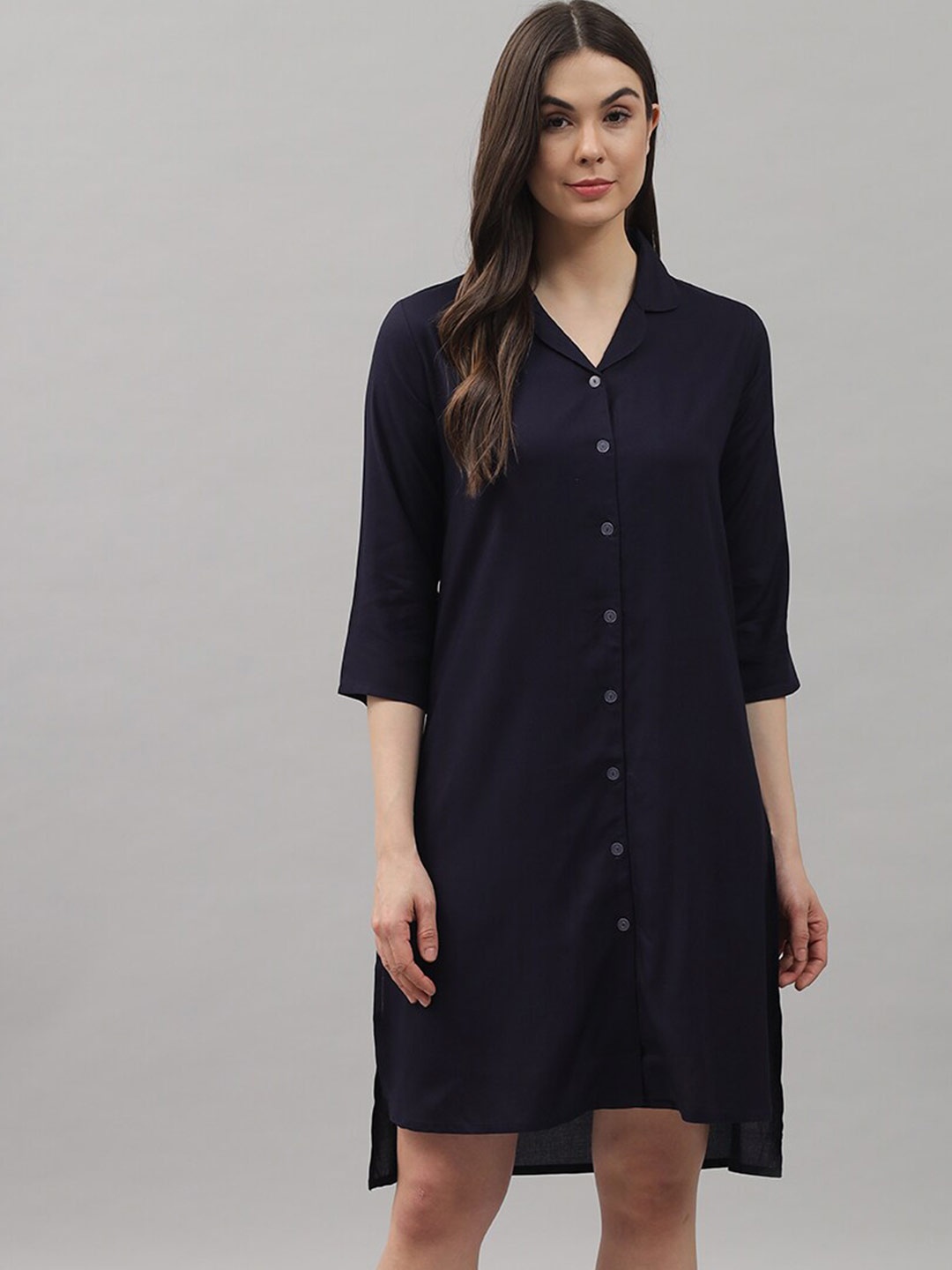 

Shararat Navy Blue Nightdress