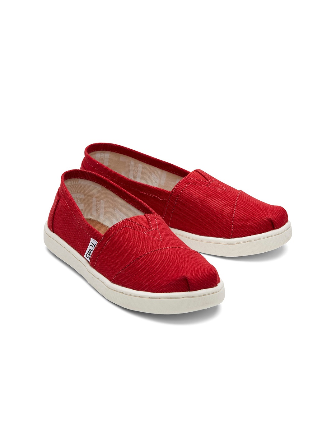 

TOMS Boys Slip-On Casual Sneakers, Red