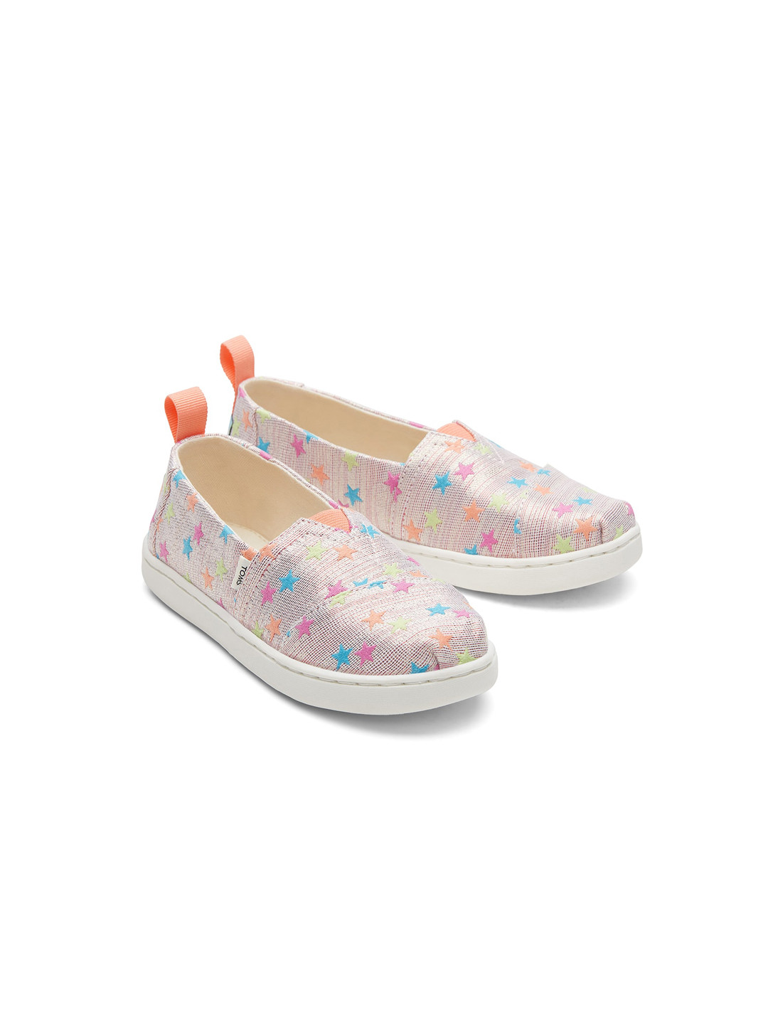 

TOMS Girls Printed Slip-On Sneakers, Orange