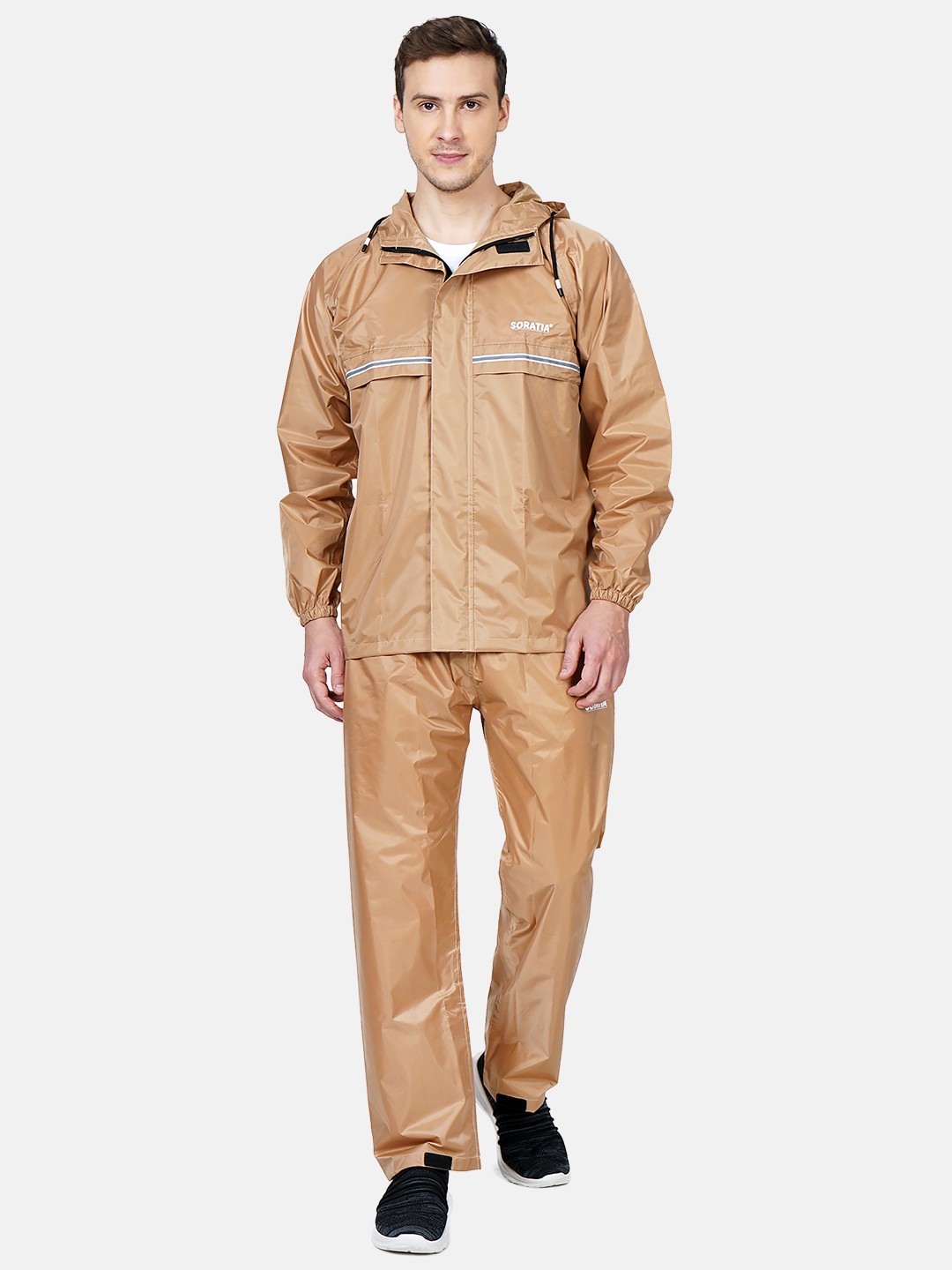 

SORATIA Men Beige Solid Rain Suit
