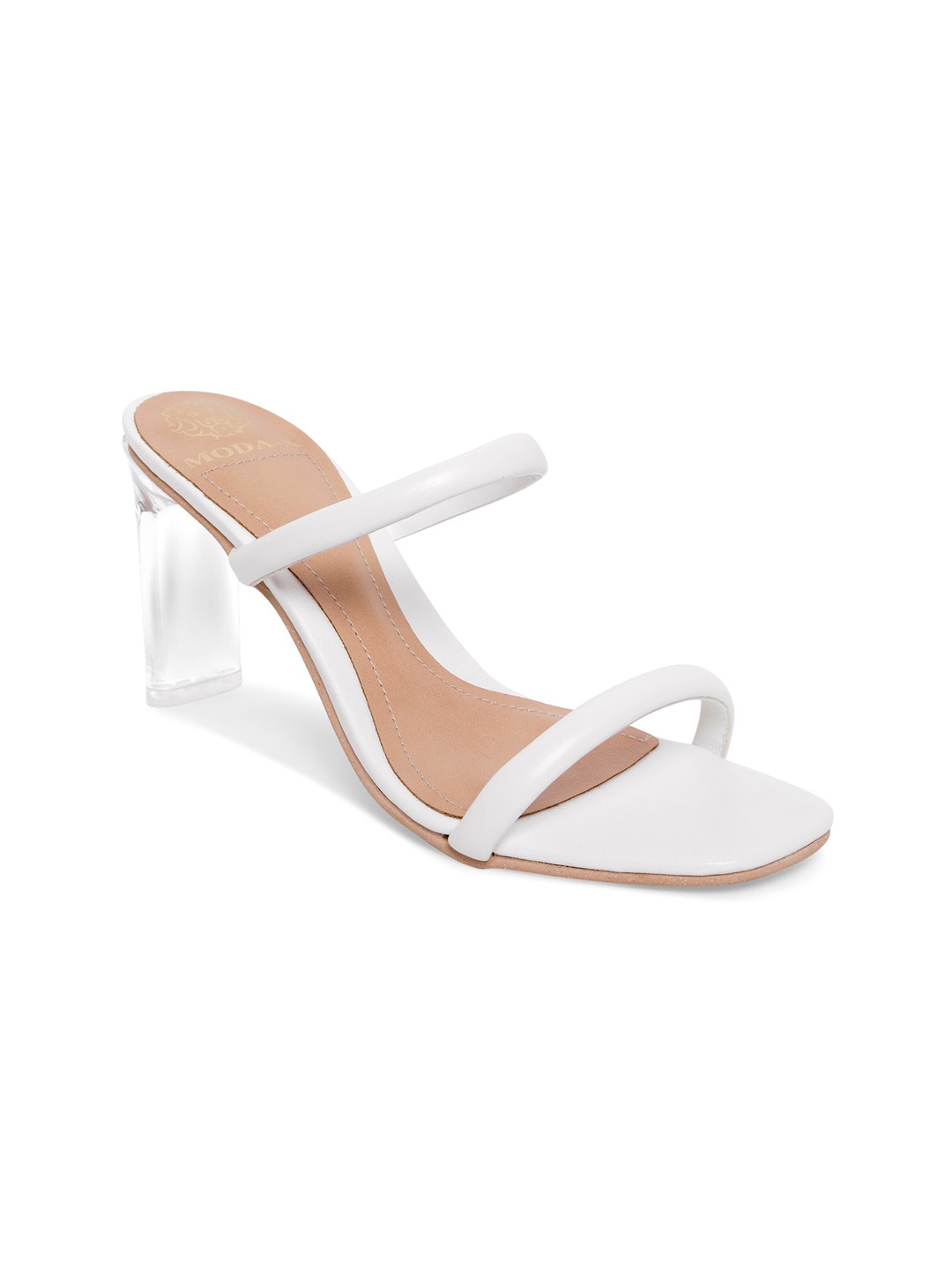

MODA-X White Block Sandals