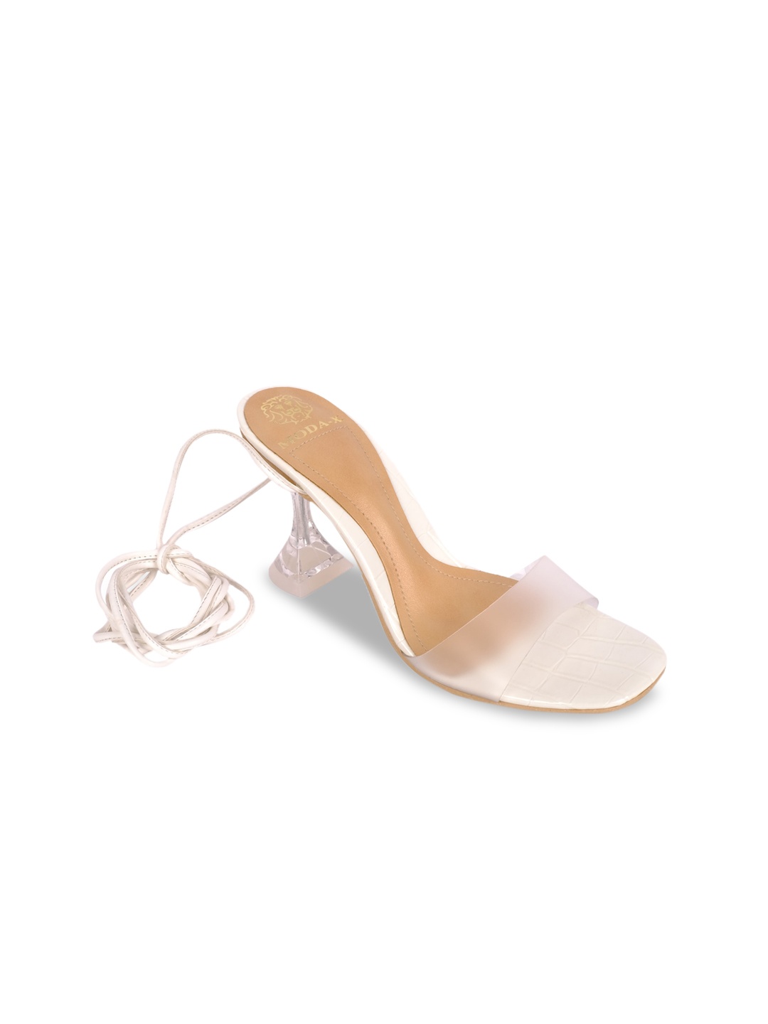 

MODA-X White Stiletto Sandals