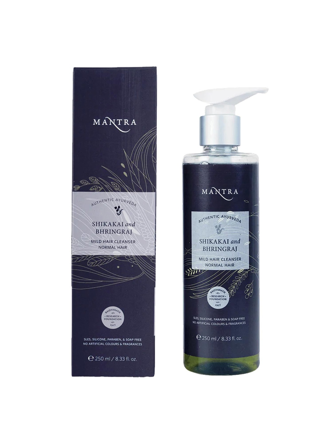 

Mantra Herbal Shikakai & Bhringraj Mild Hair Cleanser - 250ml, Black