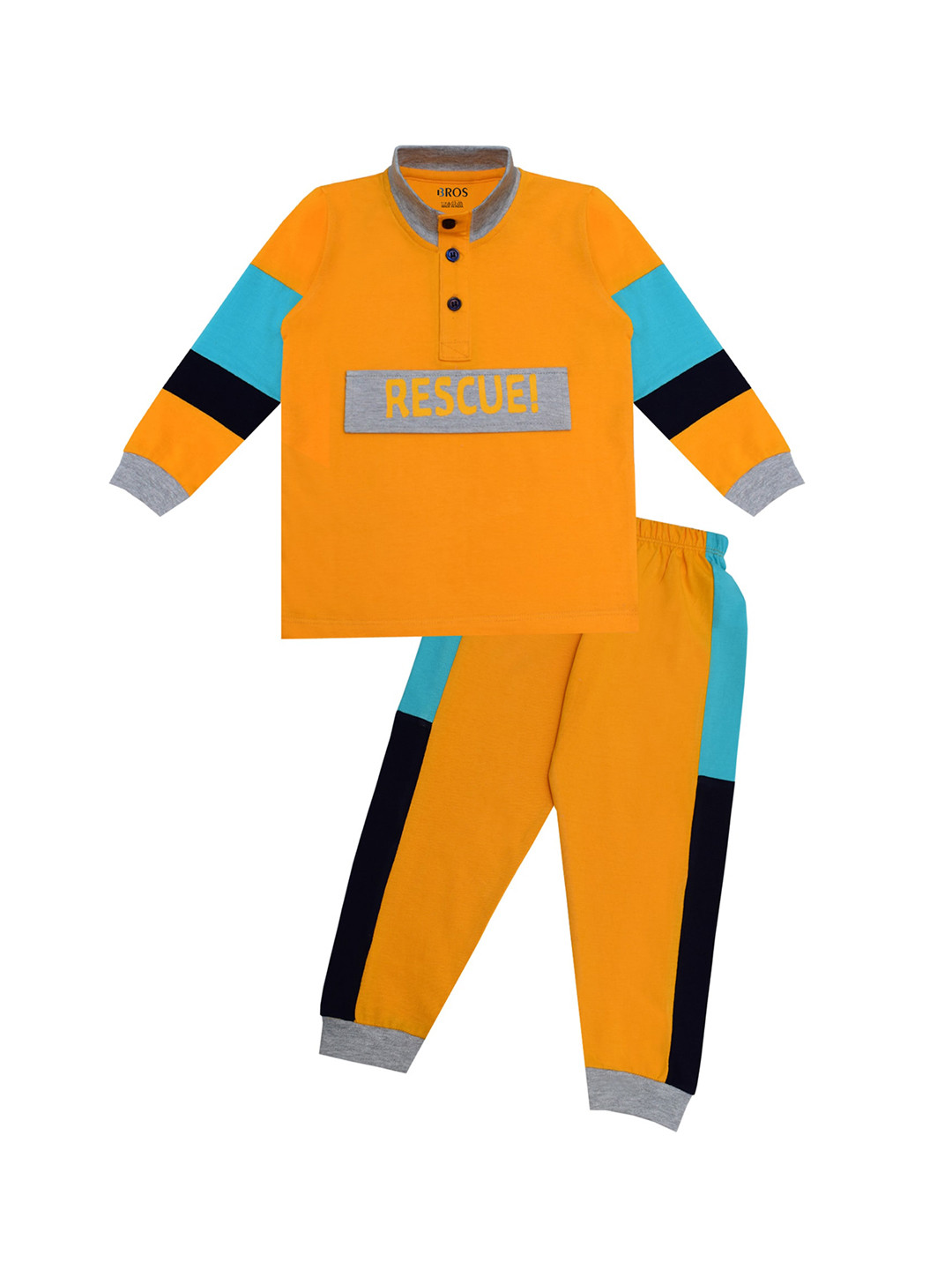 

3BROS Unisex Kids Gold Clothing Set