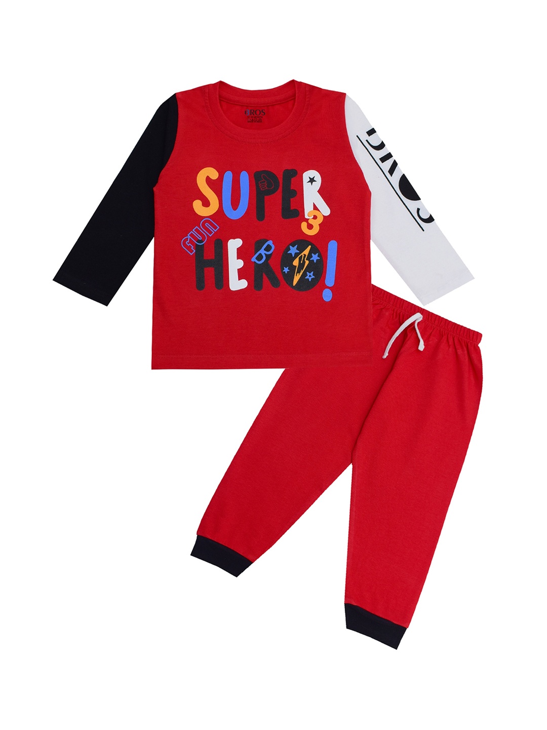 

3BROS Unisex Kids Red Clothing Set