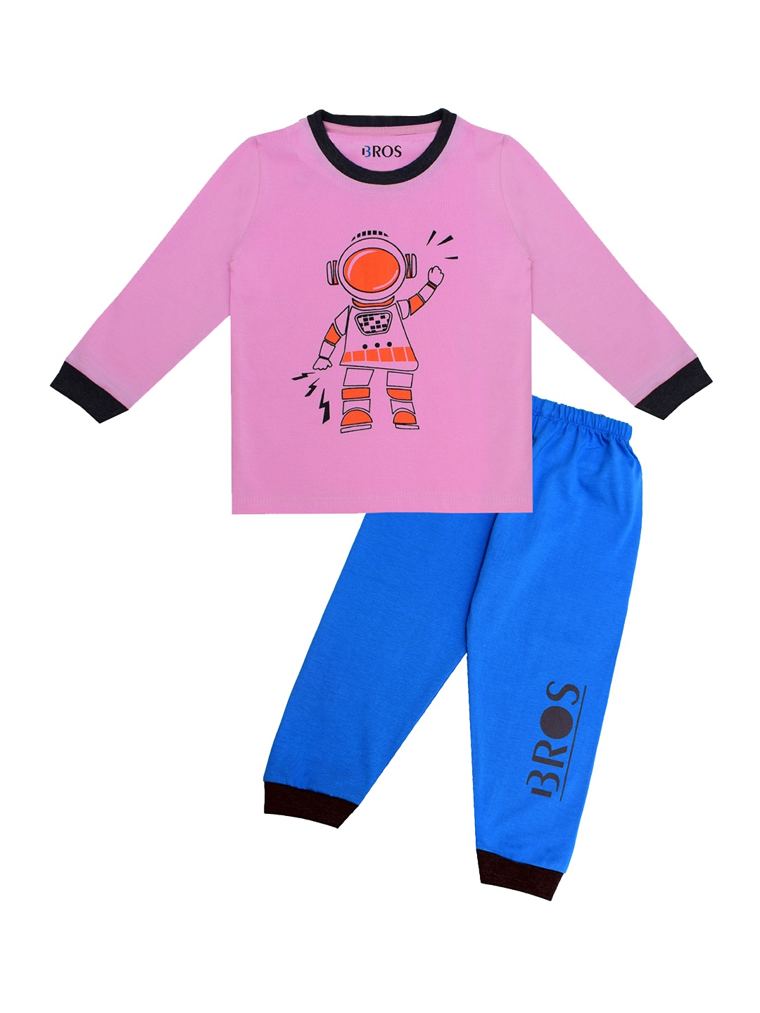 

3BROS Unisex Kids Pink Clothing Set