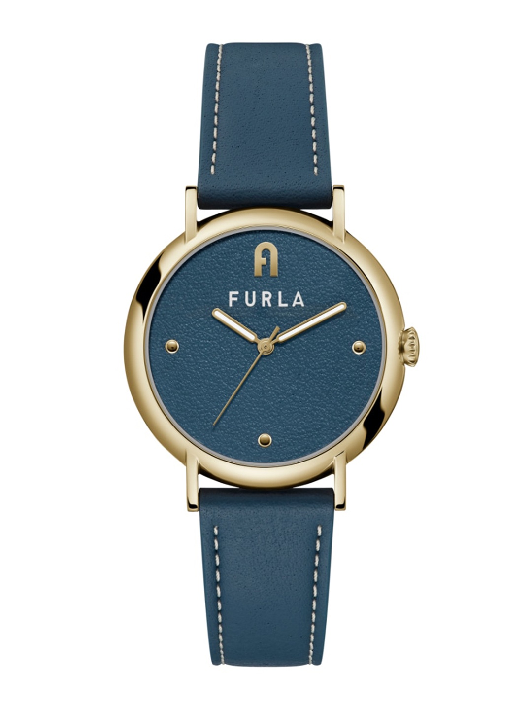 

Furla Women Blue Dial & Blue Leather Straps Analogue Watch WW00023012L2