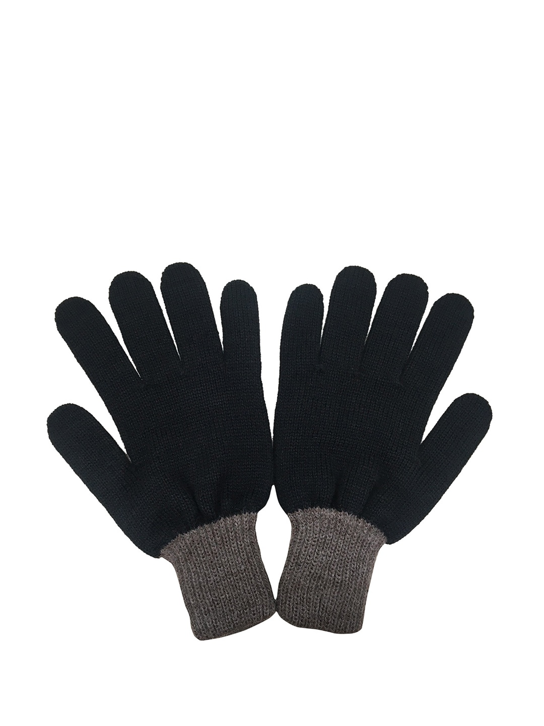 

Gajraj Men Black & Brown Woolen Acrylic Gloves
