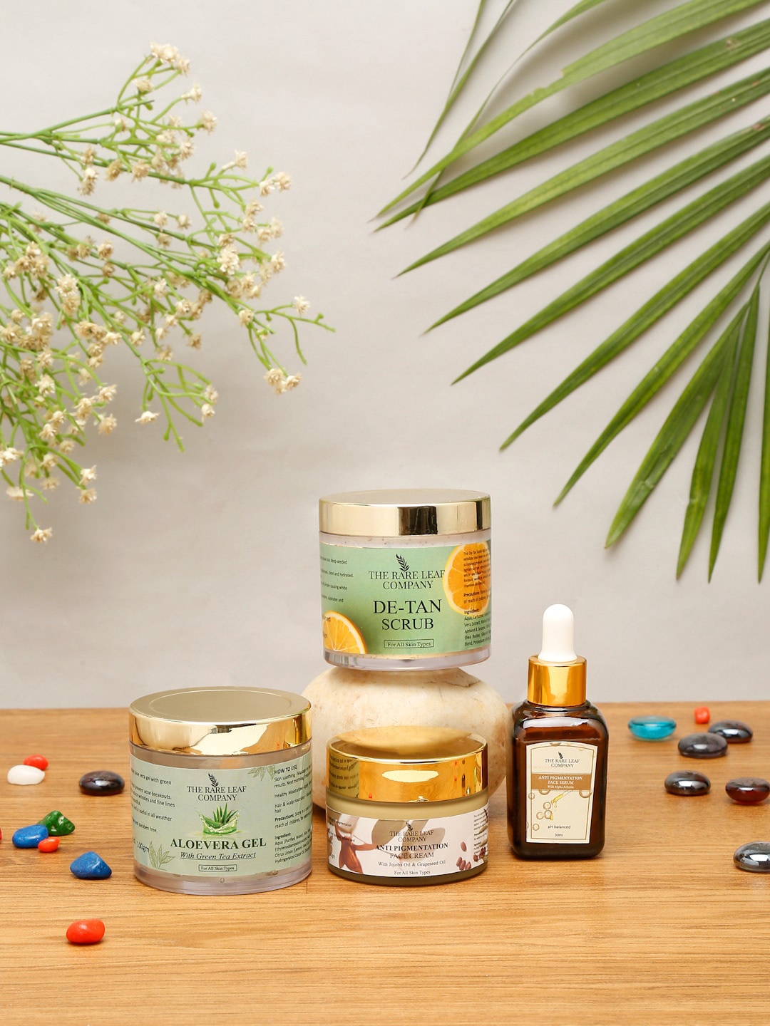 

THE RARE LEAF COMPANY Face Brightening Skincare Routine Combo, Multi