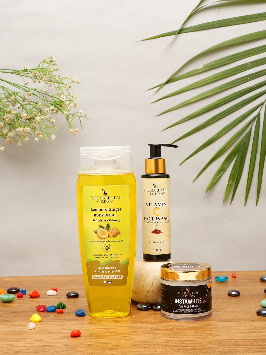 

THE RARE LEAF COMPANY Face And Body Skincare Routine Combo, Multi