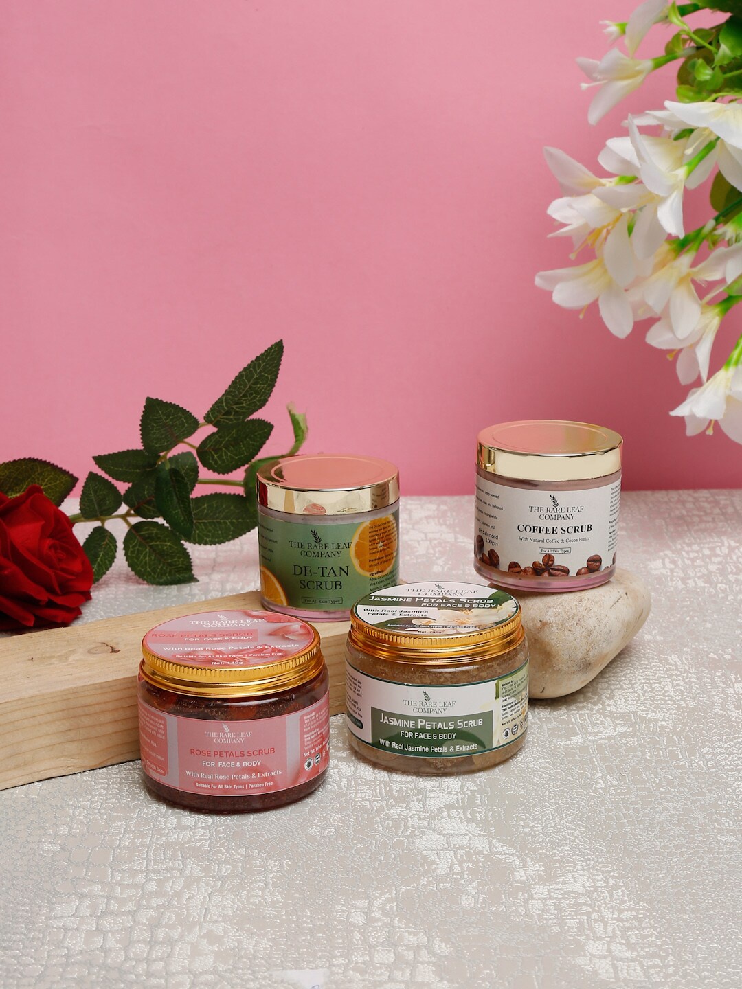 

THE RARE LEAF COMPANY Face And Body Brightening Skincare Routine Combo, Multi