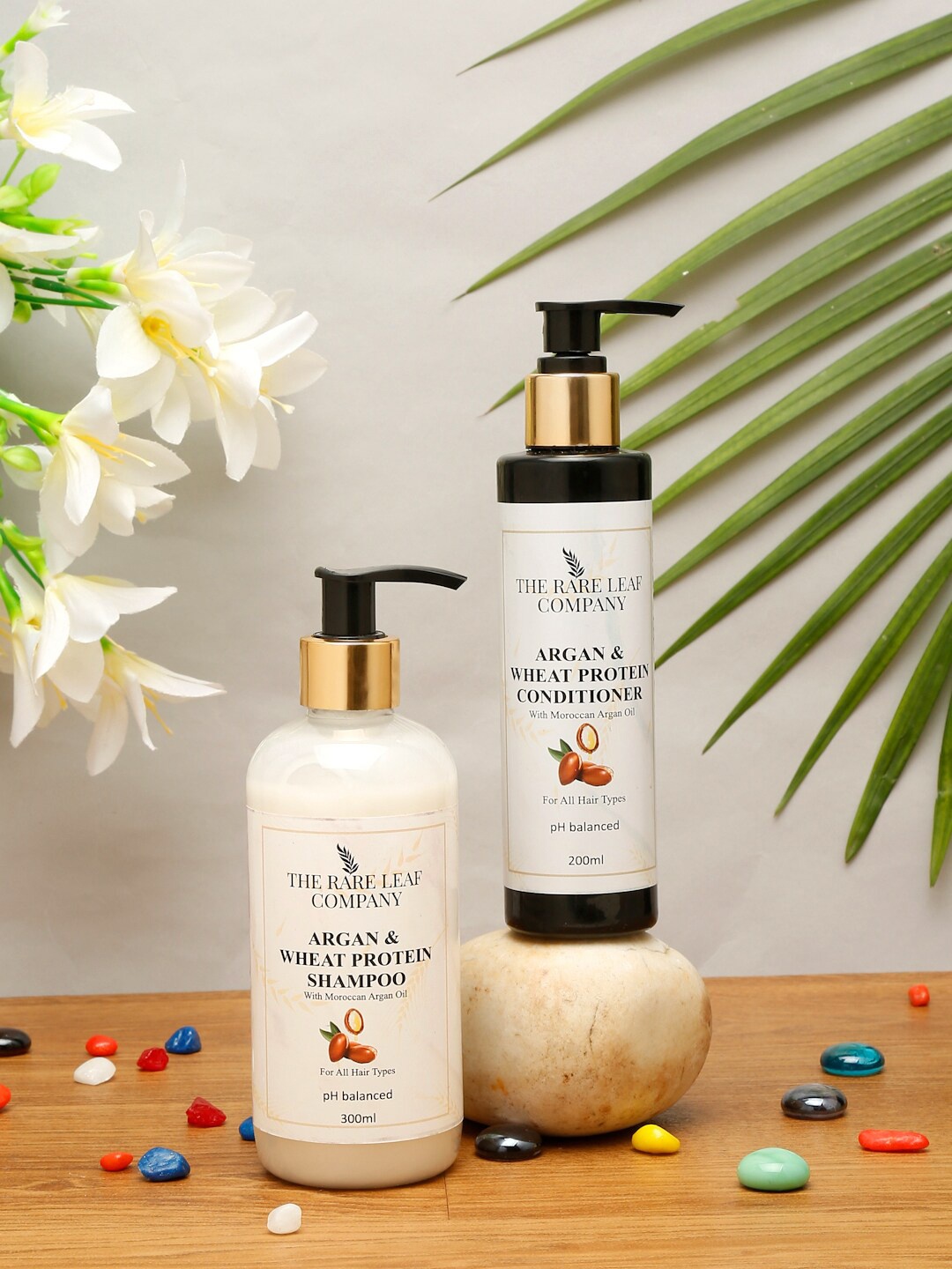 

THE RARE LEAF COMPANY Argan & Wheat Protein Shampoo & Conditioner, Multi