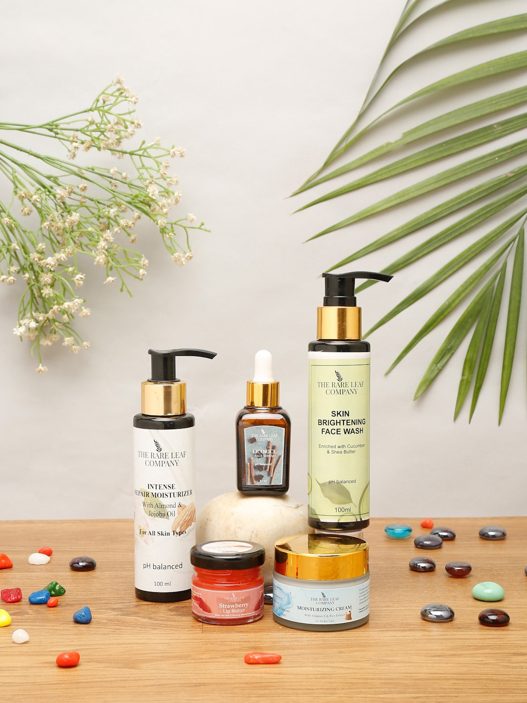 

THE RARE LEAF COMPANY Face And Body Brightening Skincare Routine Combo, Multi