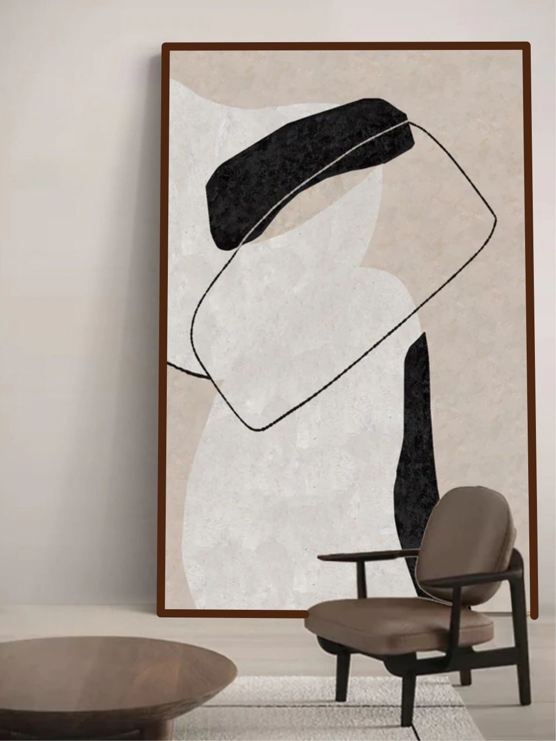 

The Art House Brown & Black Abstract Wall Art