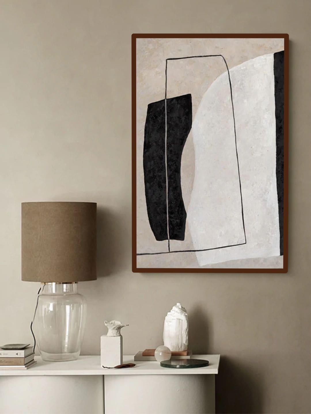 

The Art House Brown & Black Abstract Wall Art