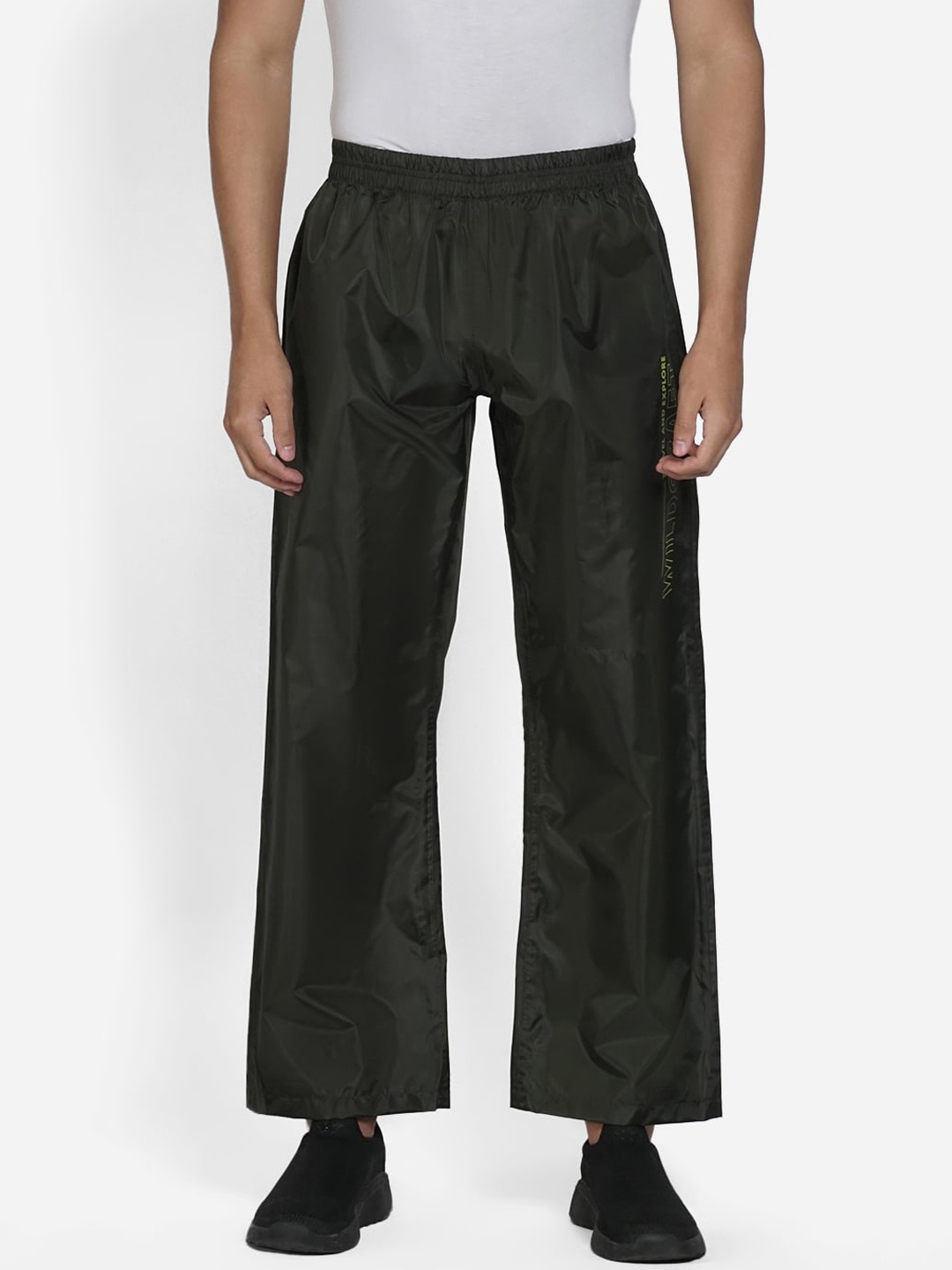 

Wildcraft Men Olive-Green Solid Rain Trousers