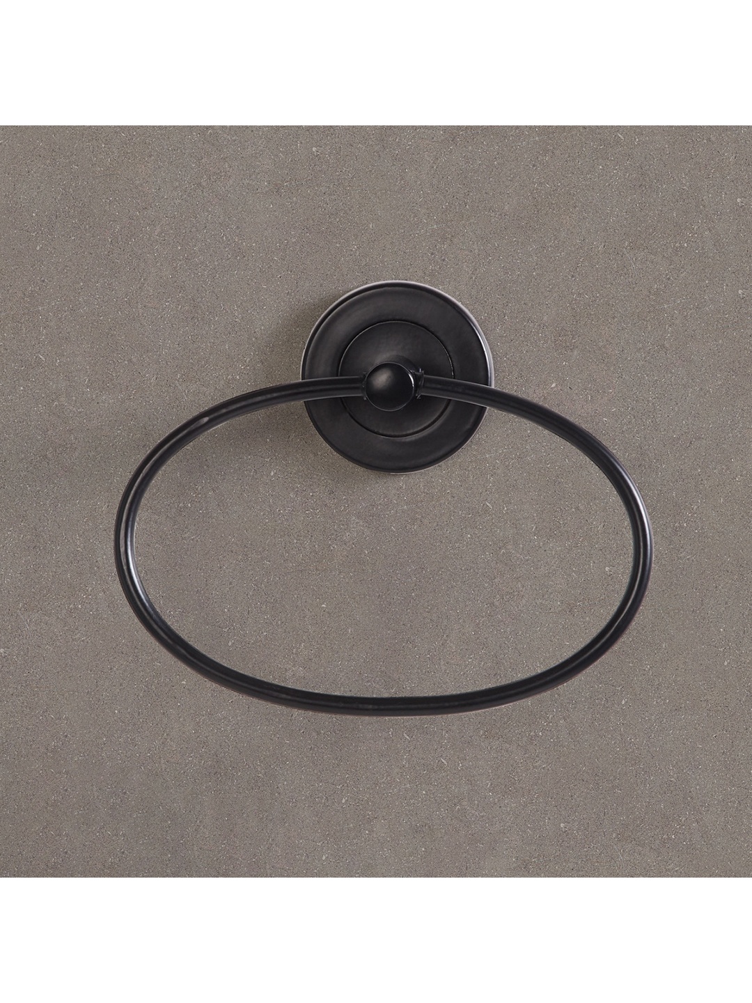 

Home Centre Black Orion Roselli Solid Oval Stainless Steel Towel Ring