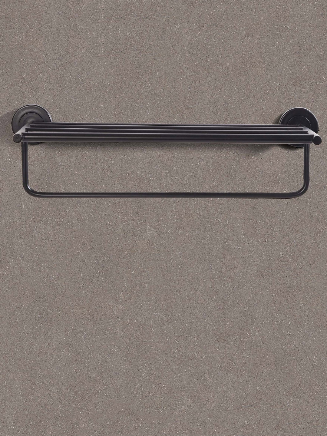 

Home Centre Black 2-Tier Metal Towel Bar