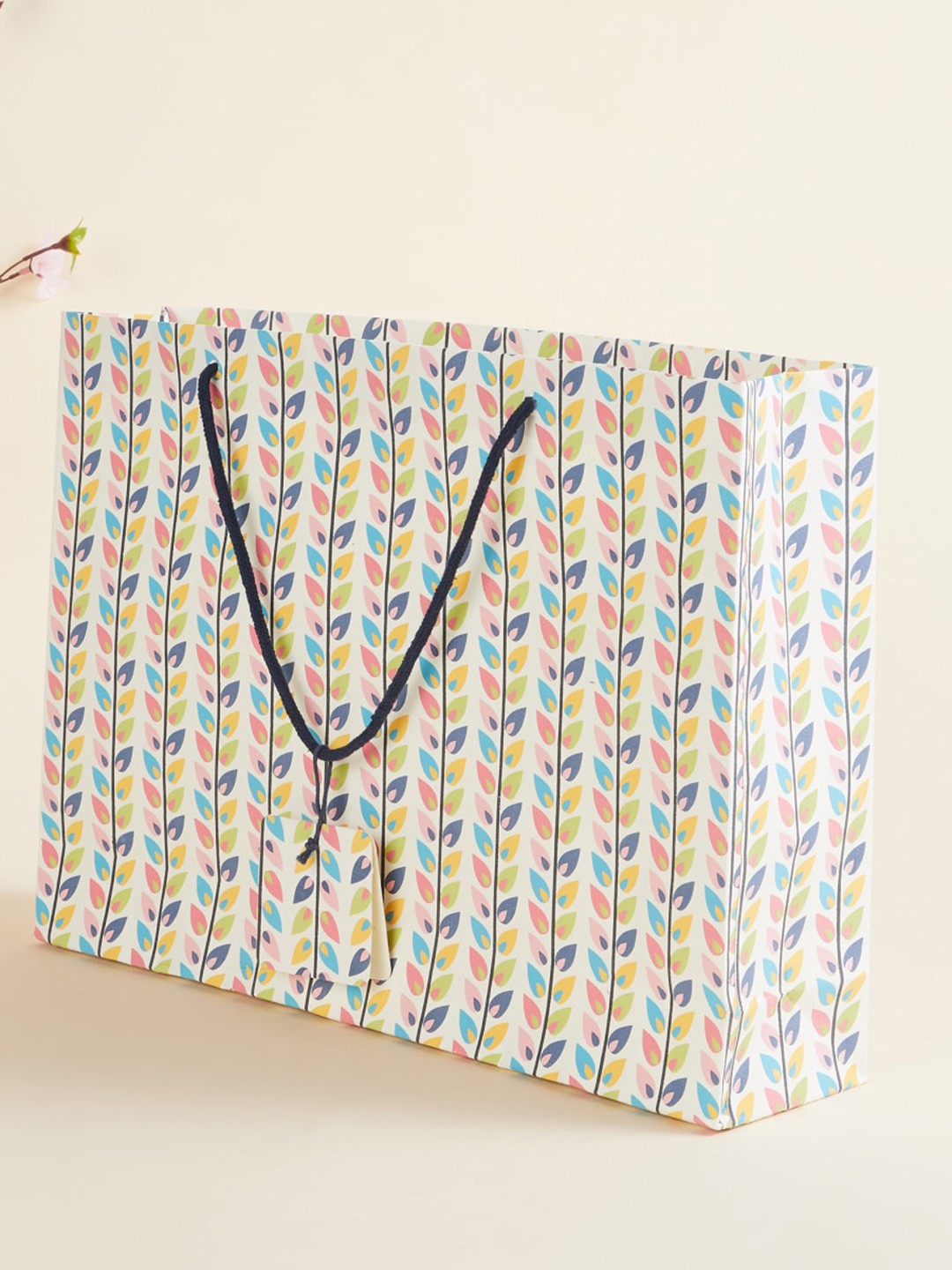 

Home Centre Multicoloured Printed Large Paper Bag, Multi