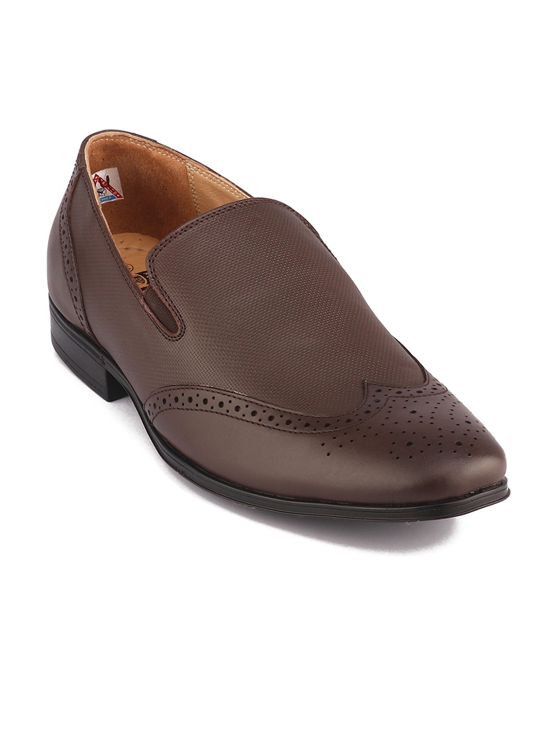 

Red Chief Men Brown Solid Oxford Formal Shoes