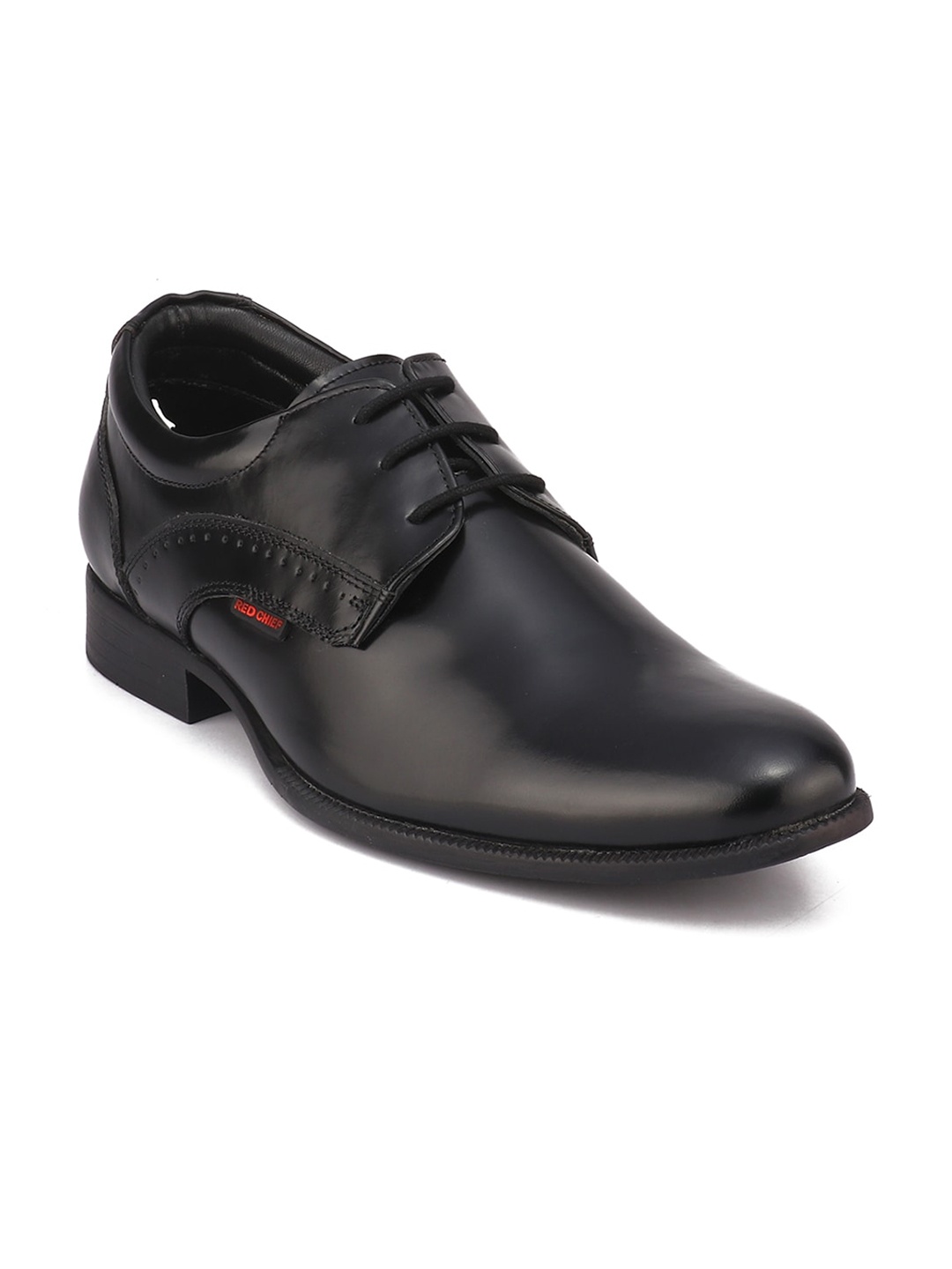 

Red Chief Men Black Solid Formal Shoes