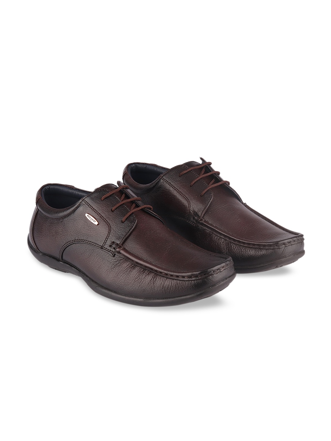 

Red Chief Men Coffee Brown Solid Leather Formal Derbys