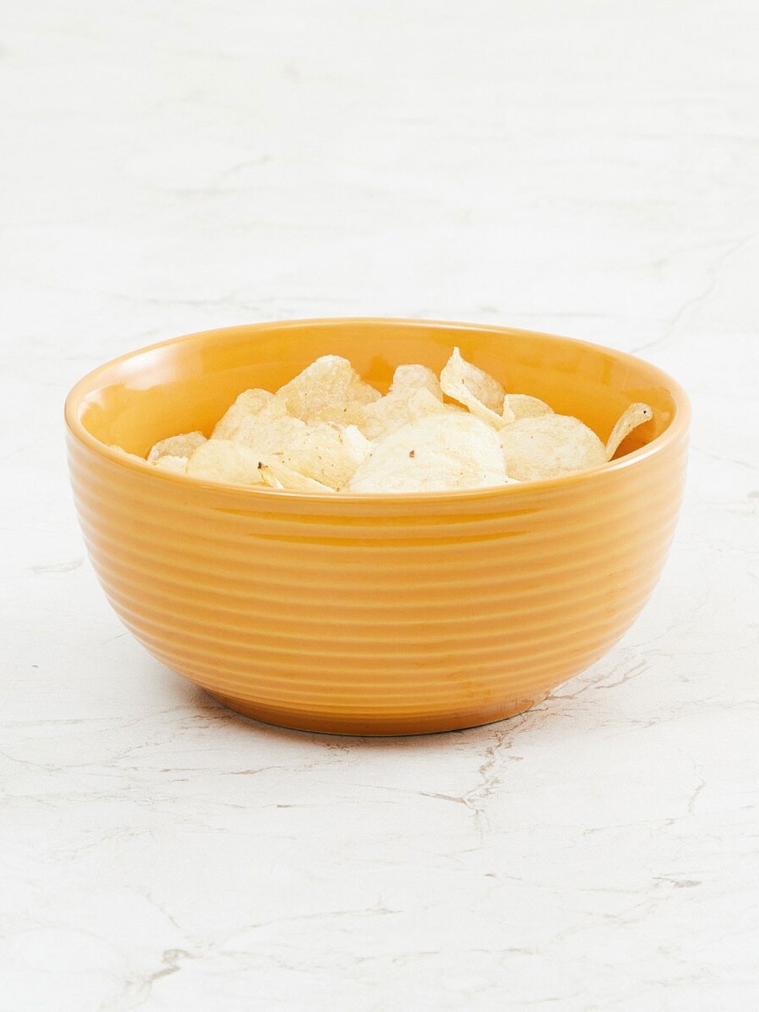 

Home Centre Yellow Dishwasher safe Stoneware Glossy Bowls