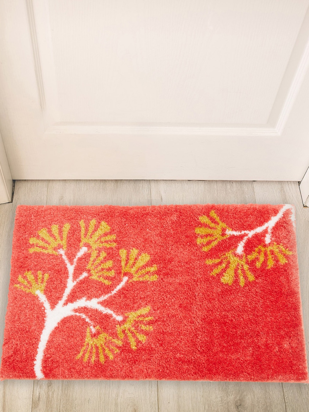 

Home Centre Orange & Yellow Printed Floor Mats & Dhurries