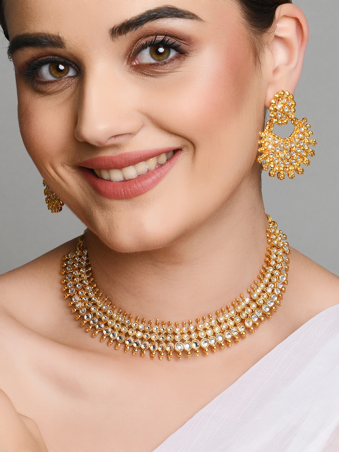 

Fida Gold-Plated Traditional Antique Jewellery Set