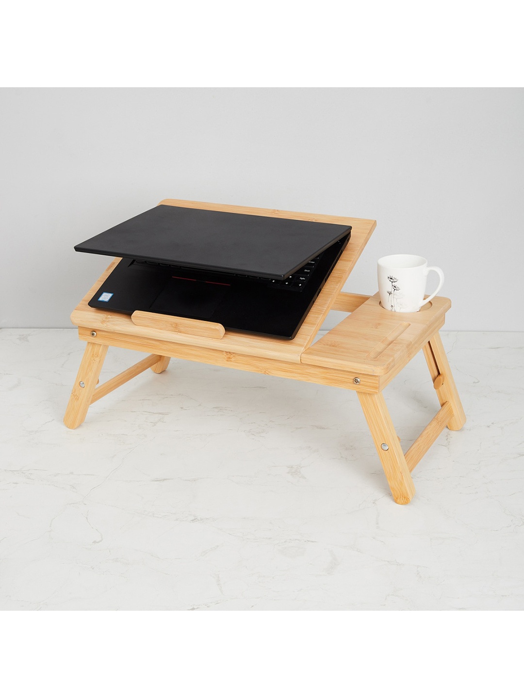 

Home Centre Diana-Edulis Beige Textured Wooden Laptop & Breakfast Table
