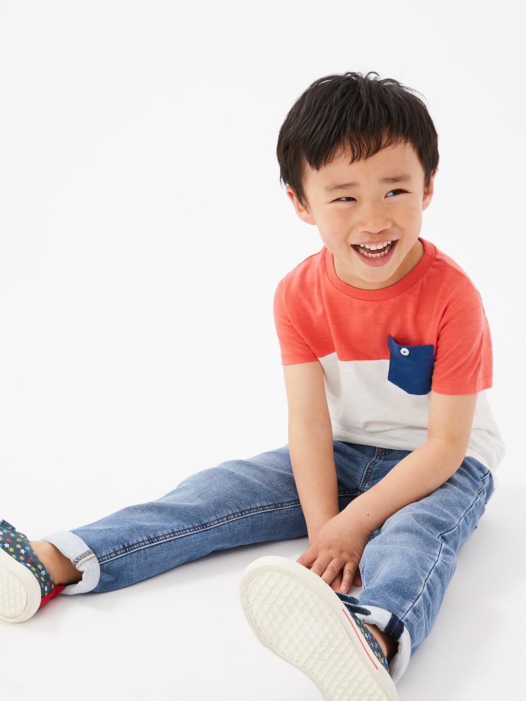 

Marks & Spencer Boys Pack of 3 T-shirt, Orange