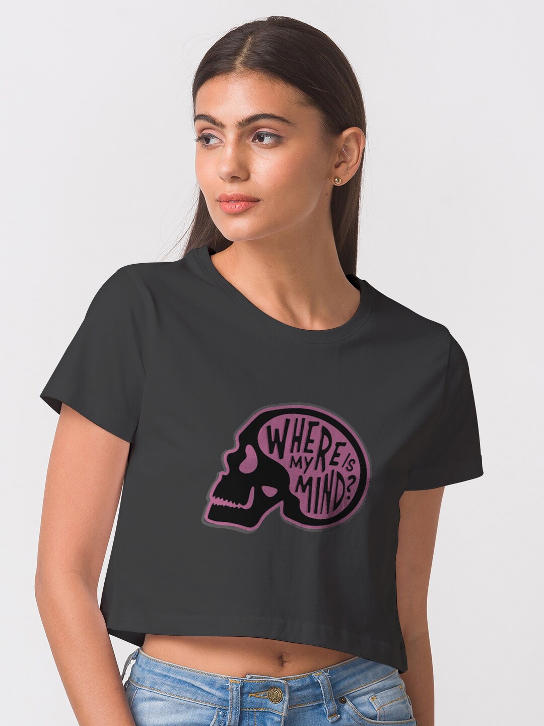 

FashionRack Women Black Printed Antimicrobial T-shirt