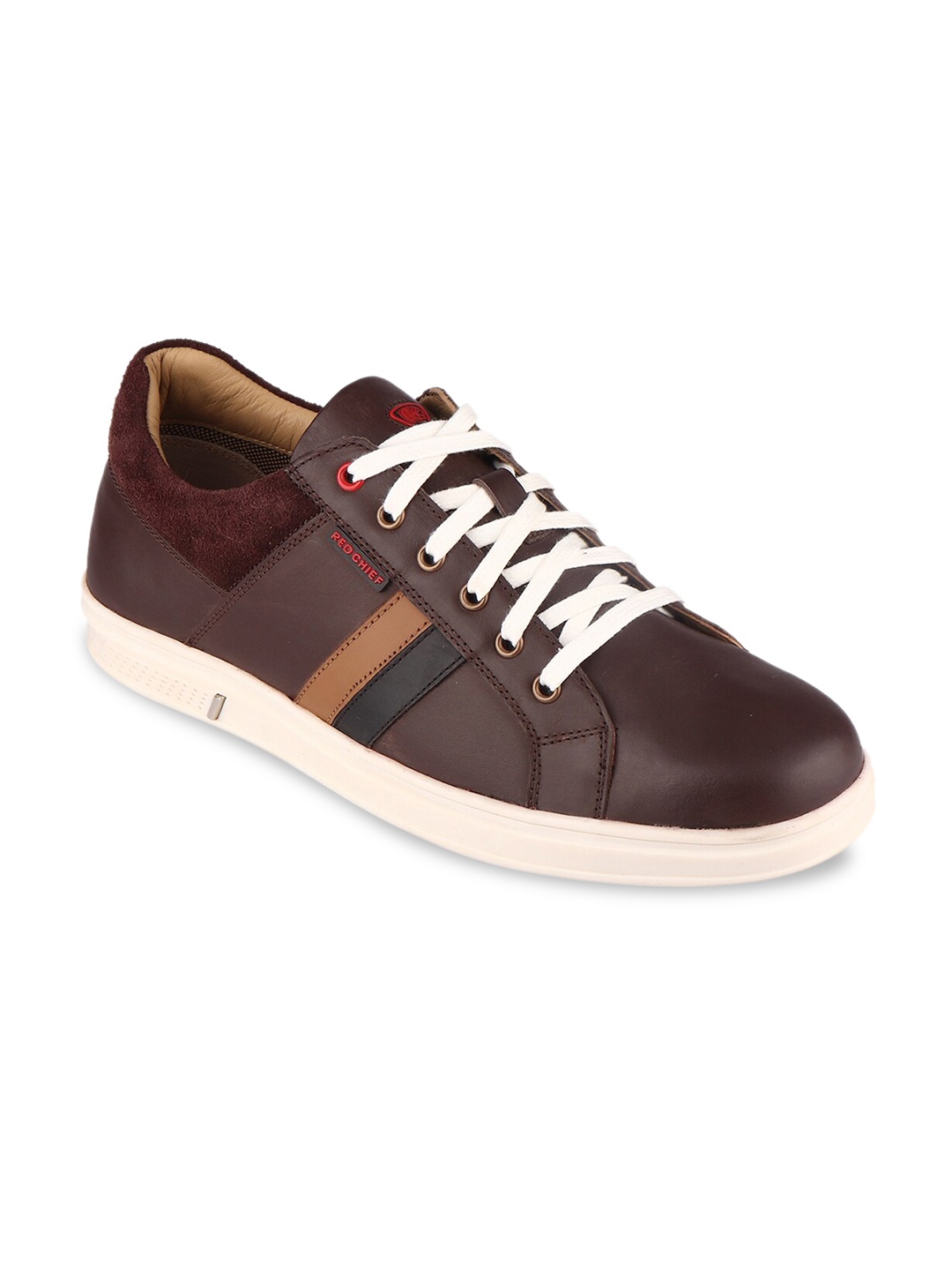 

Red Chief Men Brown Leather Sneakers