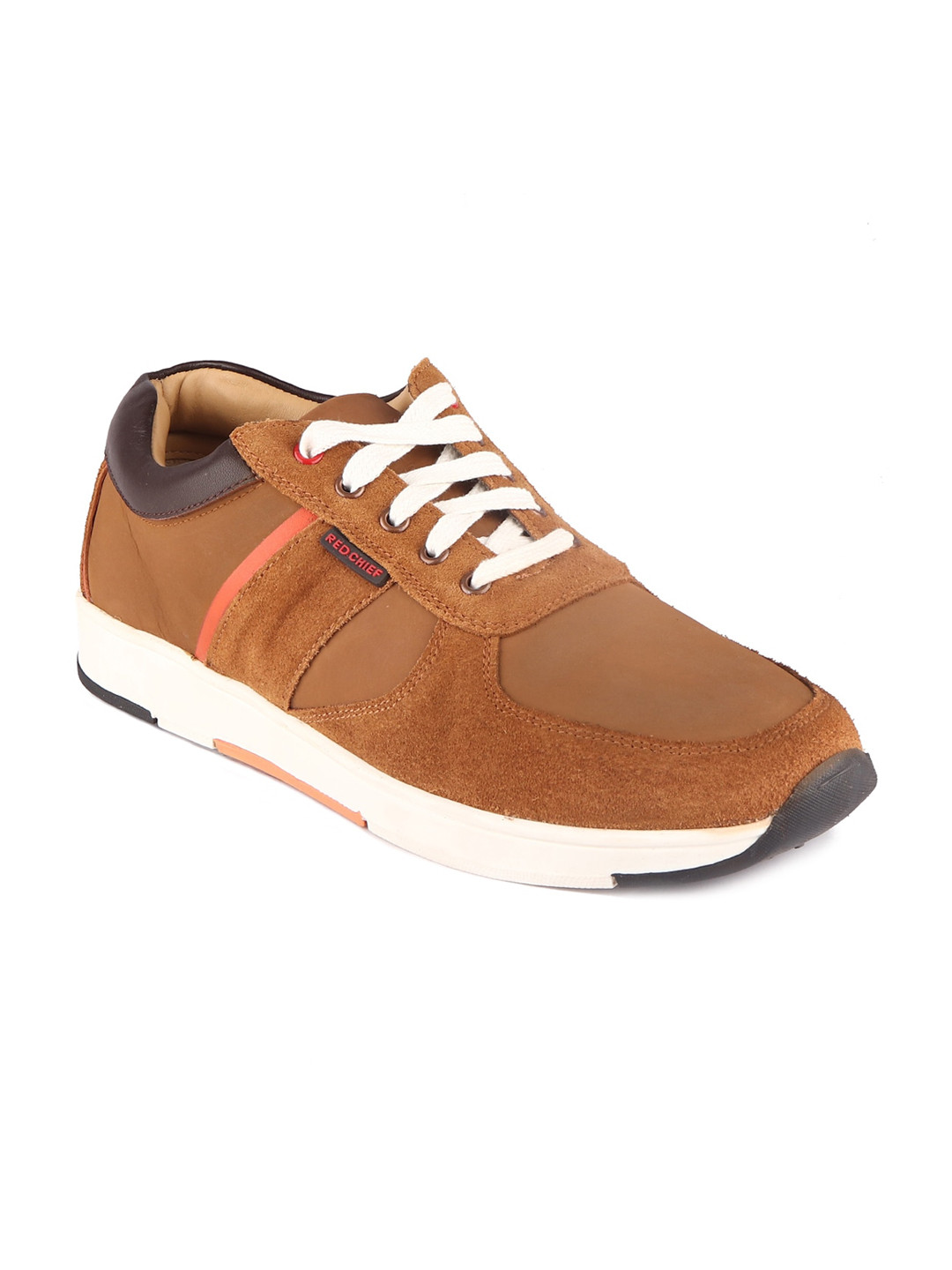 

Red Chief Men Rust Leather Sneakers