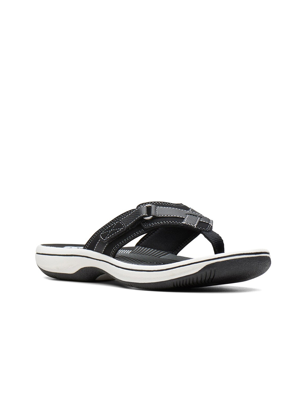 

Clarks Women Black & White Comfort Sandals