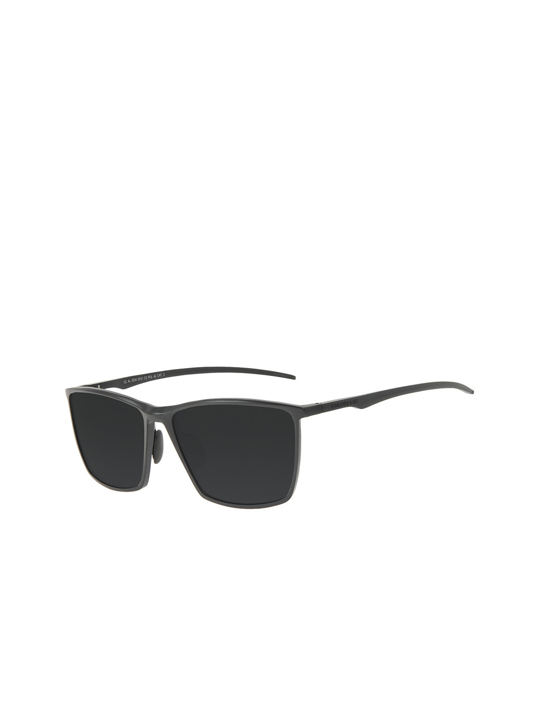 

Chilli Beans Unisex Black Lens & Black Square Sunglasses with UV Protected Lens