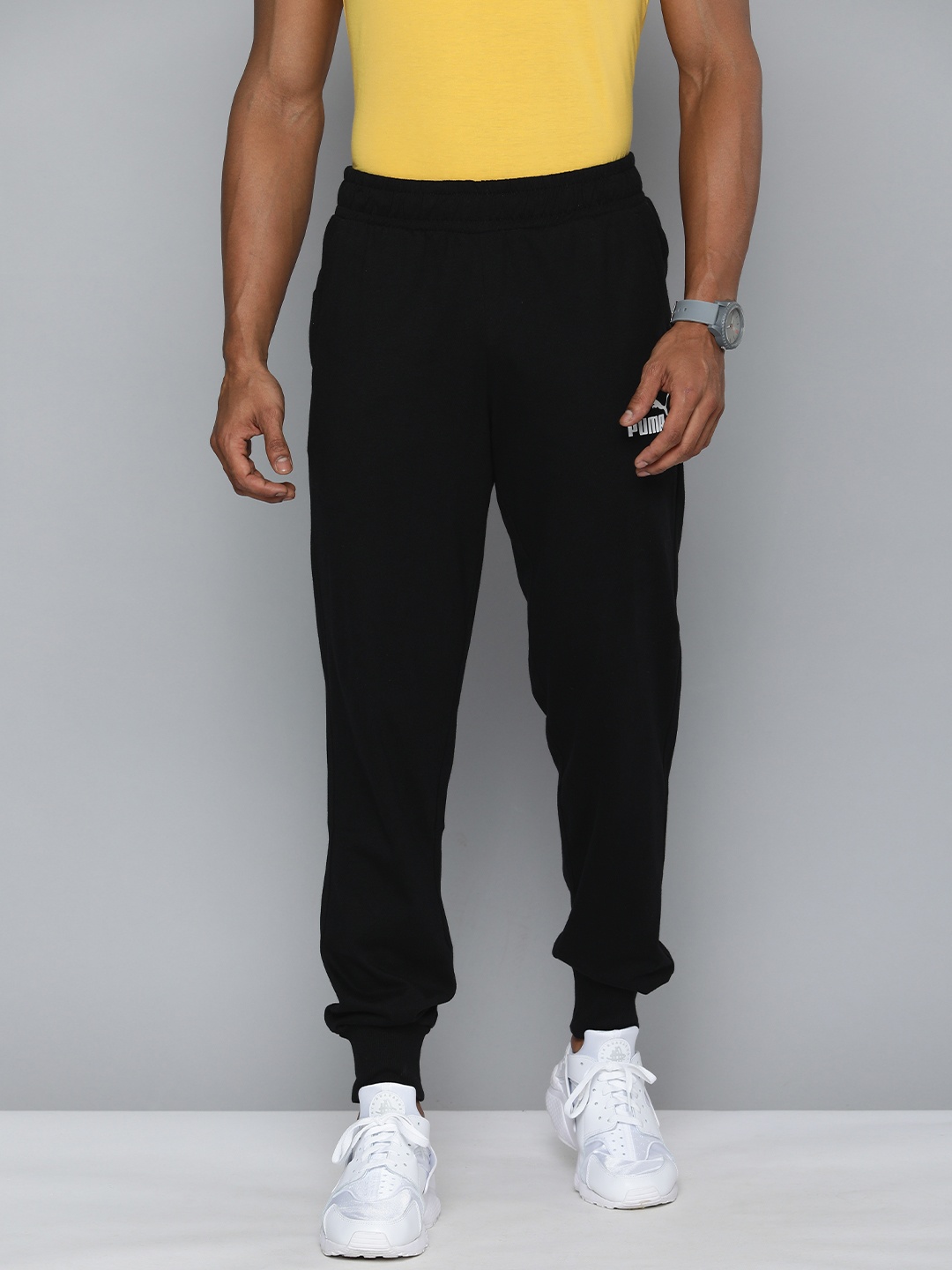 

Puma Men Black Essential Jersey Joggers