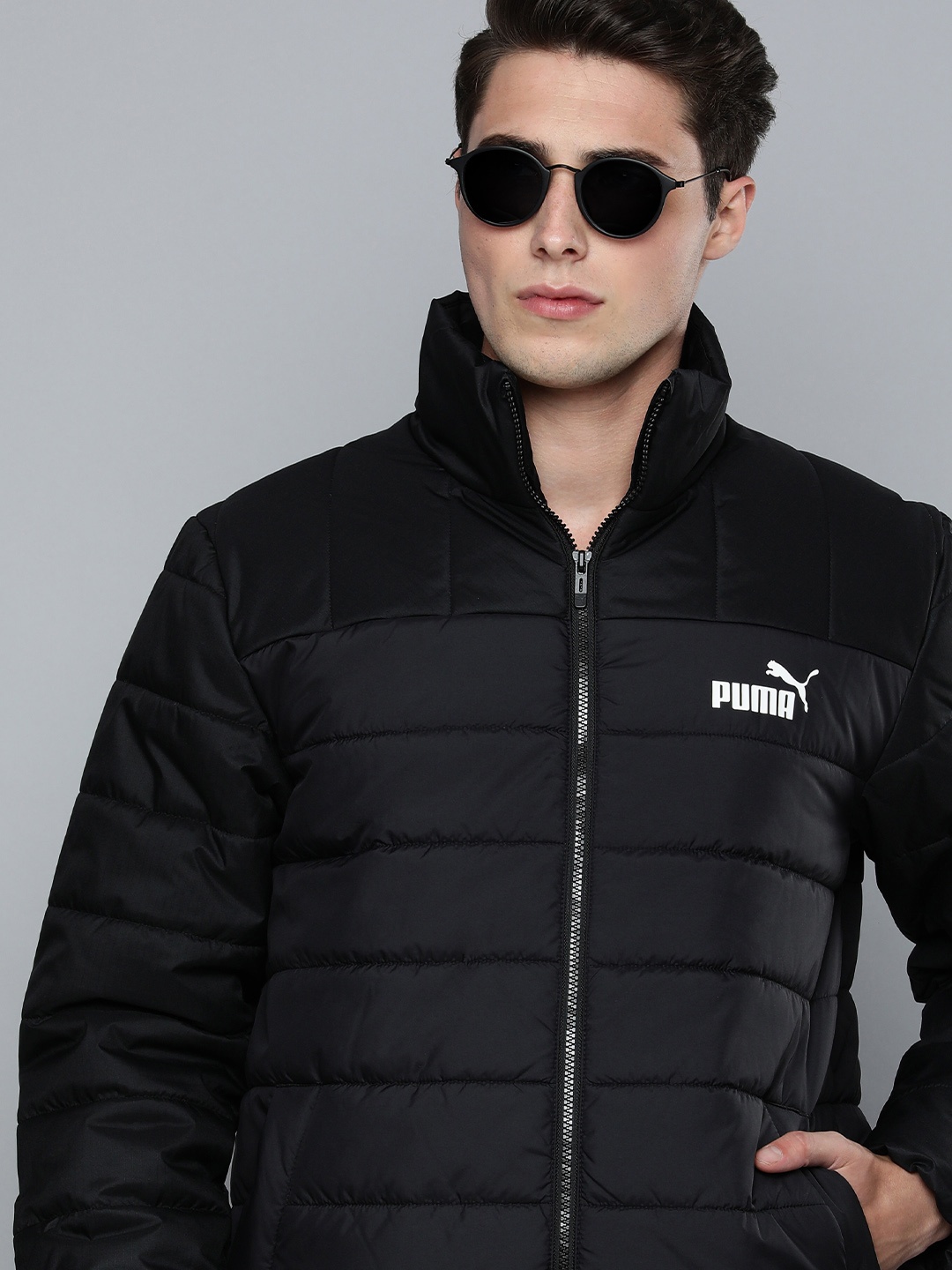 

Puma Men Black Essential+ Padded Regular Fit Jacket