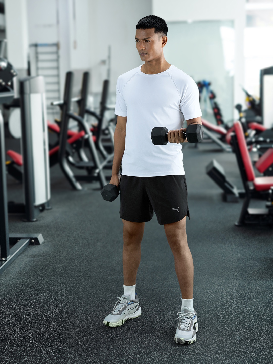 

Puma Men Black dryCELL Studio Ultramove Sports Sustainable Shorts