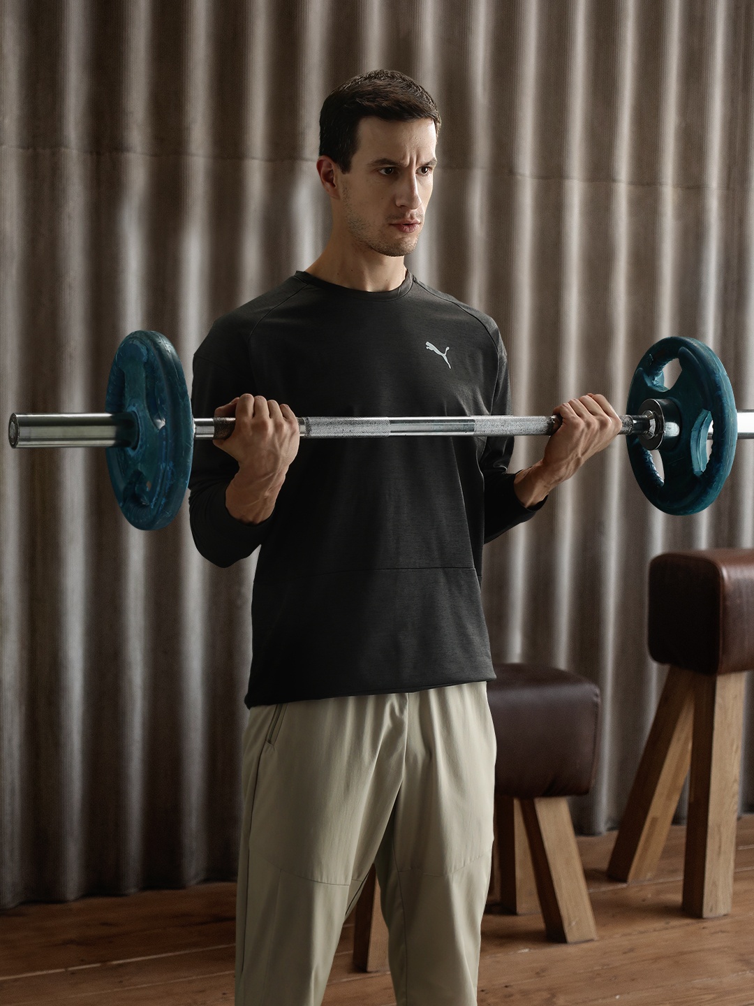 

Puma Men Black Solid CLOUDSPUN Training T-shirt