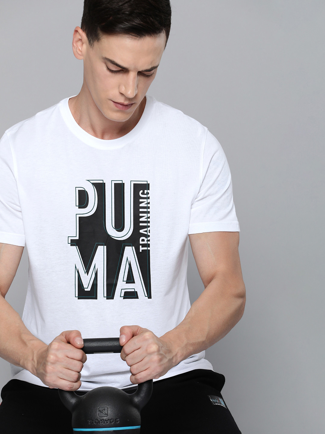 

Puma Men Typography Printed dryCELL Training T-shirt, White