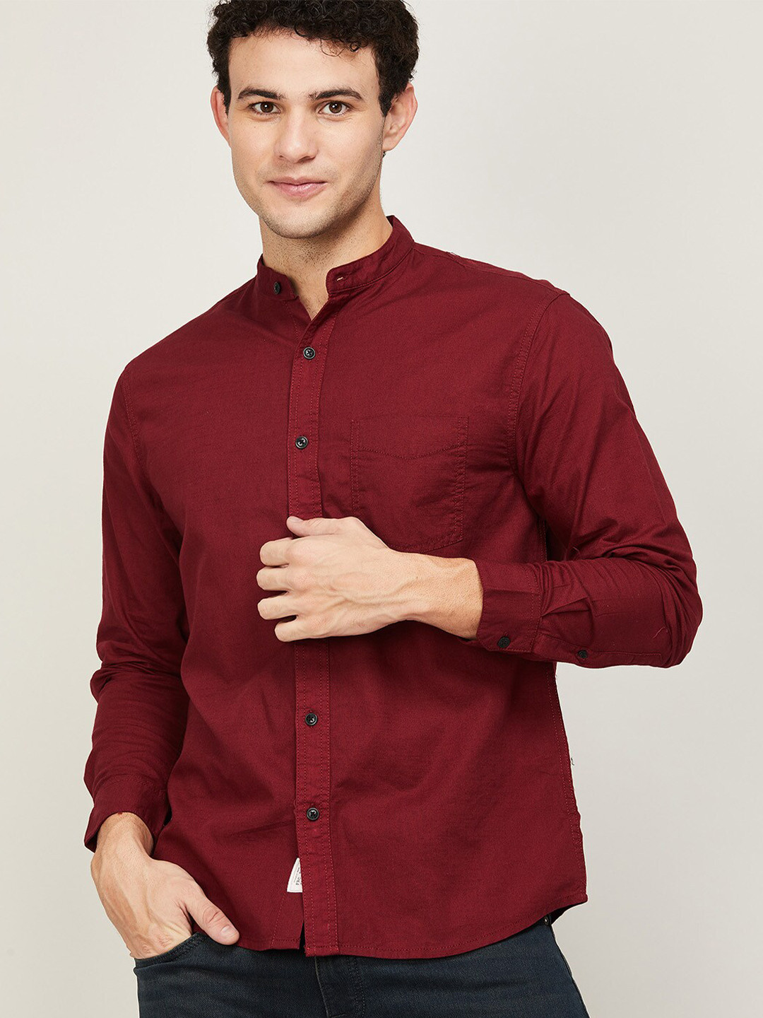 

Forca by Lifestyle Men Red Casual Shirt