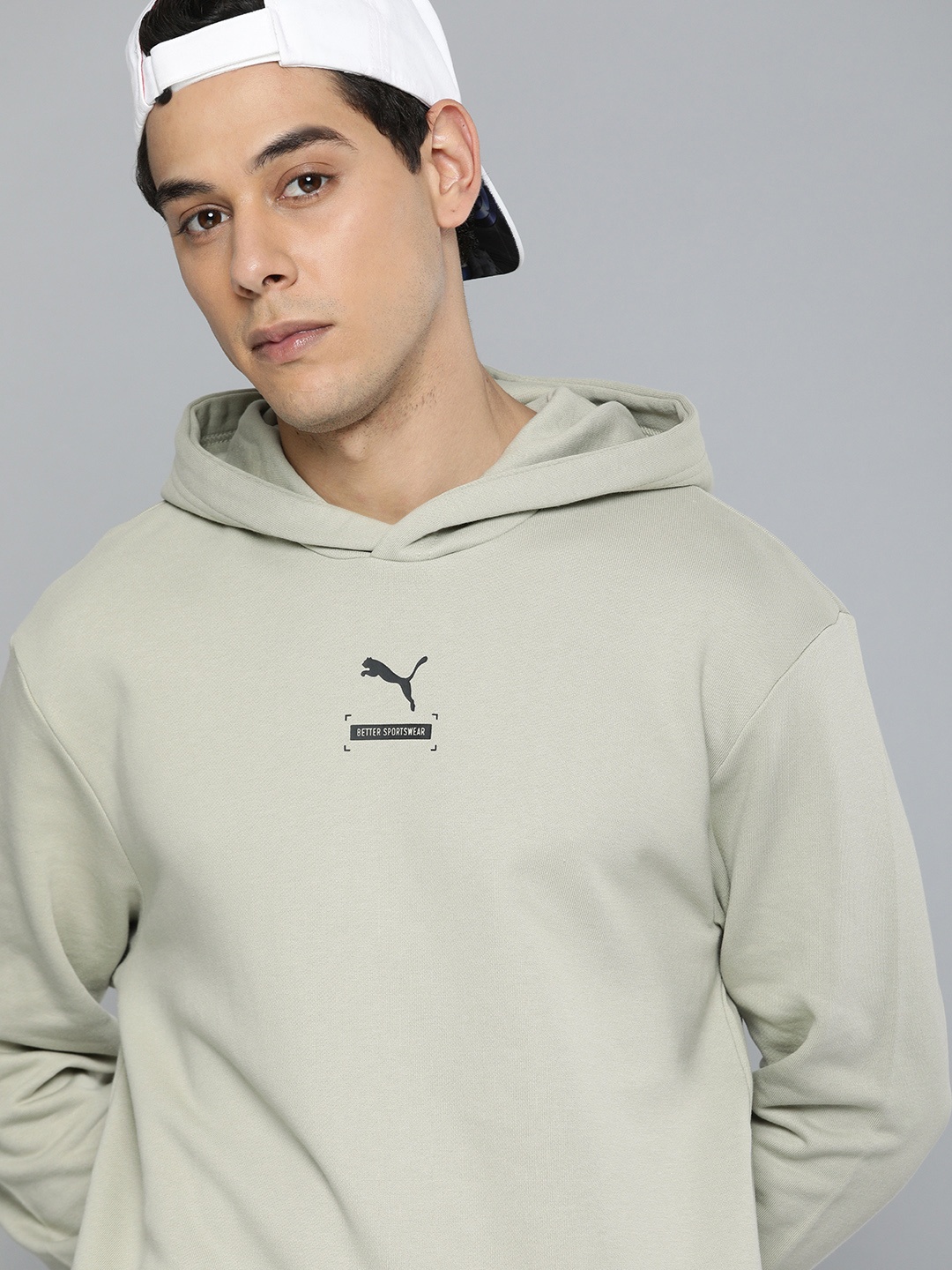

Puma Better Pure Cotton Hooded Sweatshirt, Beige