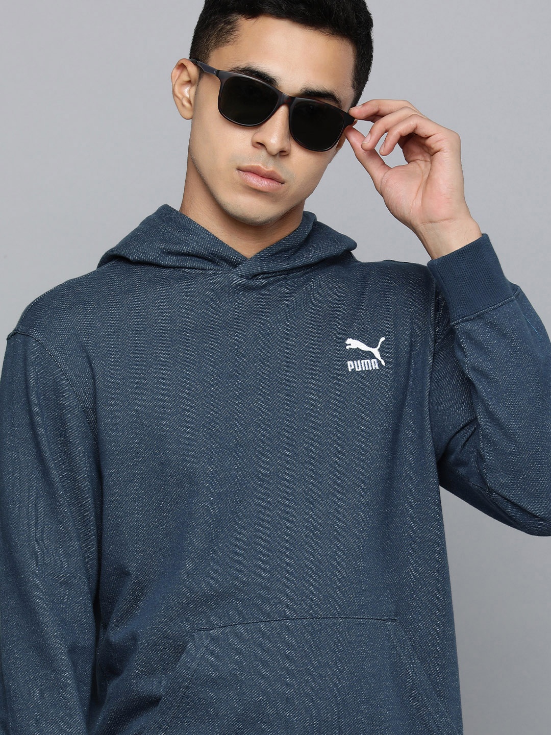 

Puma Men Regular Fit Classics Soft Ink Sweatshirt, Blue