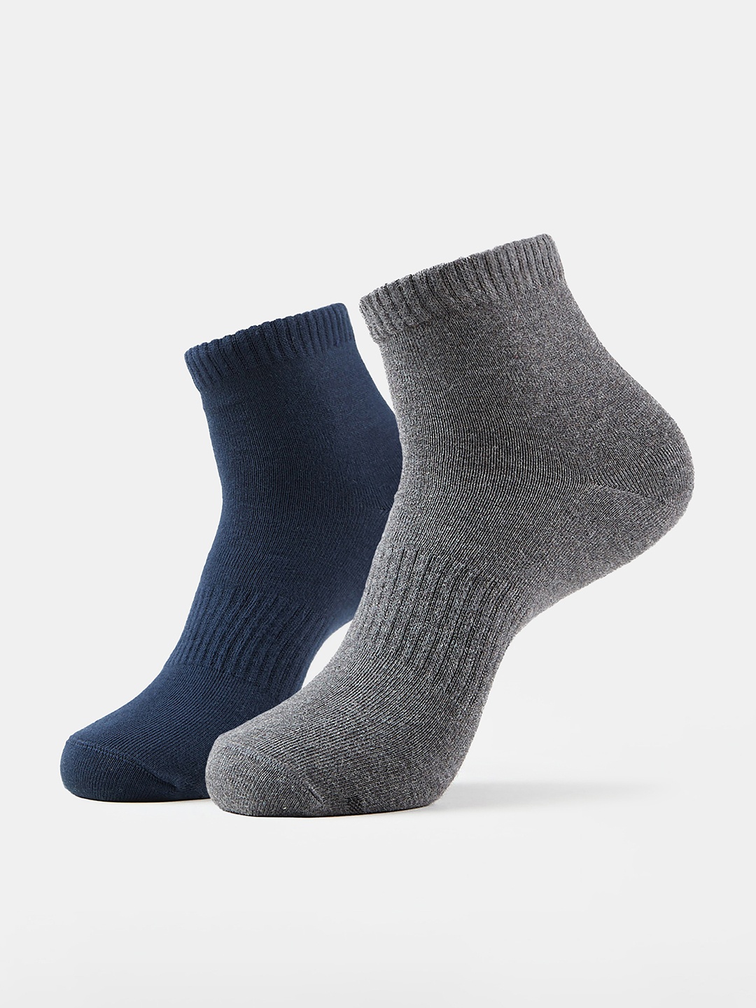 

Jockey Pack Of 2 Compact Cotton Stretch Ankle Length Socks With StayFresh Treatment-7106, Blue