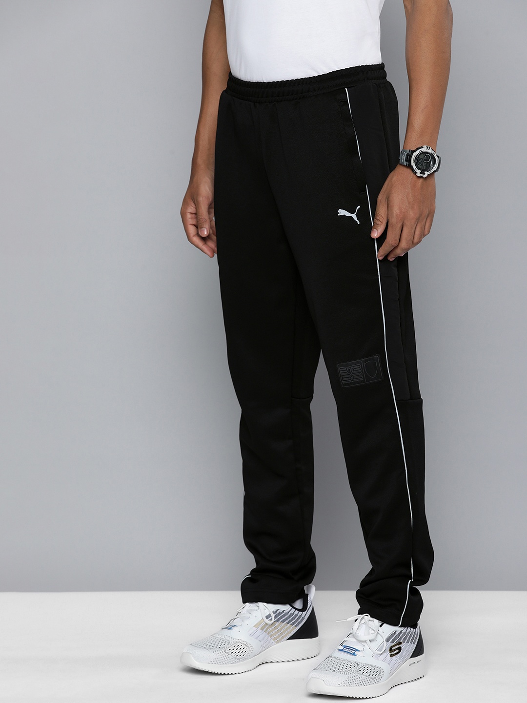 

PUMA Motorsport Men Black Ferrari Style MT7 Regular Fit Track Pants